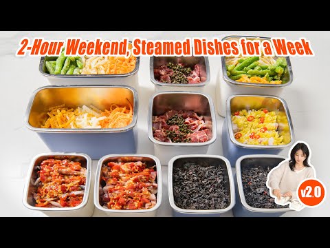 Lazy Steamed Vegetables 2.0, Get Ready in 2 Hours on Weekends!懒人蒸菜备菜2.0，健康不开火，周末2小时搞定！| 曼食慢语