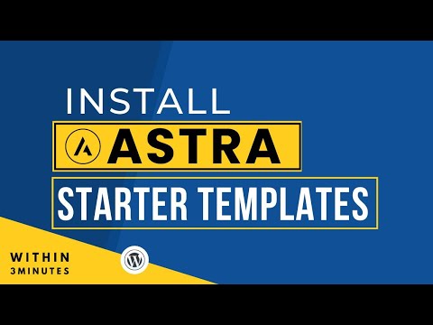 How To Install Astra Starter Templates 2025 | Free Astra Theme Starter Templates Plugin Tutorial