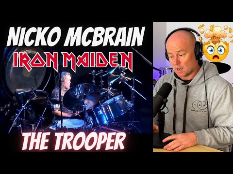 Drum Teacher Reacts: Nicko McBrain - 'The Trooper'
