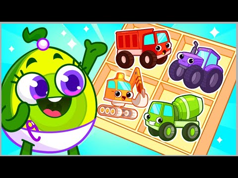 Construction Vehicles ๐๐ป๐บ Best Kids Cartoon by Meet Penny ๐ฅ๐