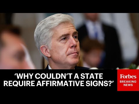 'I'm Not Sure I Understand...': Neil Gorsuch Presses DoJ Official On State Gun Law Restrictions