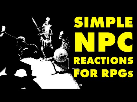 Simple and Fun Way to Handle NPC & Monster Encounter Reactions for Dungeons & Dragons
