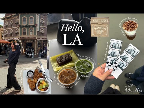 my life in LA 🍭🎢 | Disneyland food crawl, vanilla bean lattes, & the cutest photobooth!