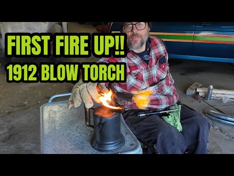 1912 Tech Still Works! | Lighting a Century-Old Gas Blow Torch