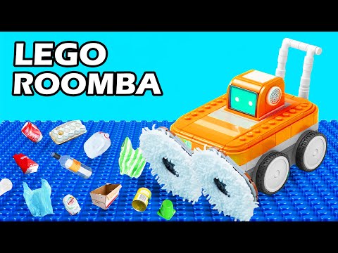 LEGO Roomba Cleaning Eat Trash Robot - Lego Technic