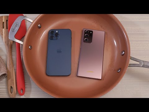 iPhone 12 Pro Max vs Samsung Note 20 Ultra HOT WATER TEST! 🔥💧