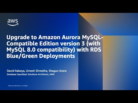 Upgrade to Amazon Aurora MySQL Version 3 with RDS Blue/Green Deployments | Amazon Web Services