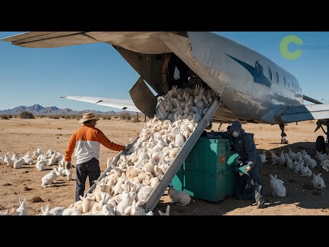 الصين نشرة مليون ارنب في الصحراء وما حدث صدم العالم