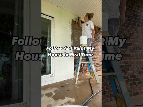 Painting Brick: Romabio Lime Slurry #paintedbrick #limeslurry #diy #romabio