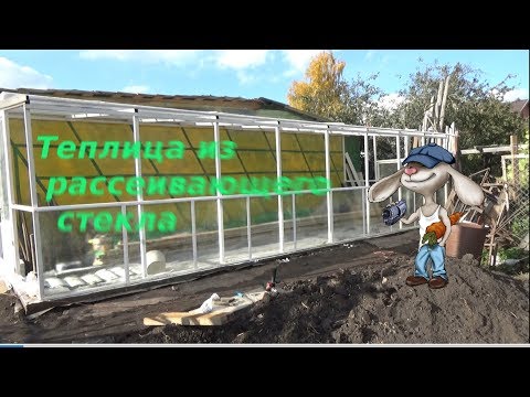 Теплица из рассеивающих стекл