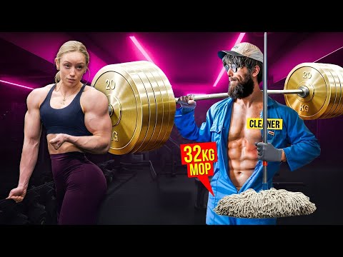 ELITE Bodybuilder ANATOLY Lifts 50KG Mop in the Gym… Everyone Was Shocked! 😱💪🧹