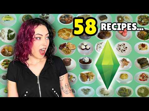 I made EVERY Sims 4 base game food… IRL