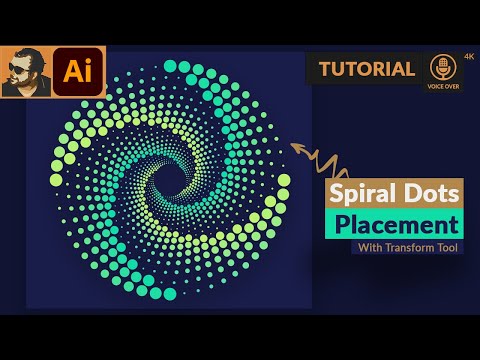 How to Place Circles in Spiral Motion in Adobe Illustrator | Tutorial