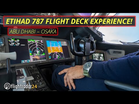 Dreamliner Cockpit! Etihad to Japan