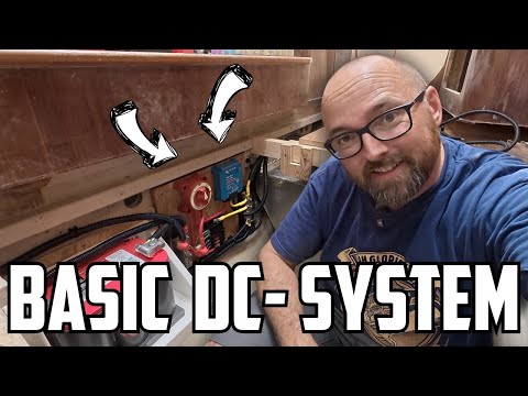 ⛵️ Hurricane-damaged catamaran - our basic DC-system and engines fully connected.  Ep.631