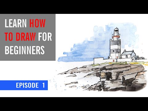 Learn HOW TO DRAW for BEGINNERS - Episode 1 - NEW SERIES - DRAWING FUNDERMENTALS