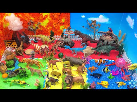 Explore the Miniature Animal World: Dinosaurs, Wild Animals & Ocean Life 🦖🦁🌊