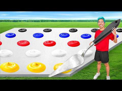 Painting A GIANT Canvas In 50 Hours!