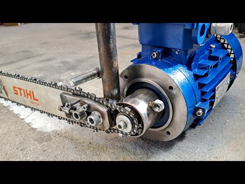 Firewood Electric Chainsaw Cutter Build