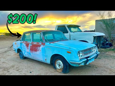 DIRT CHEAP 1969 Toyota parked 33 years ago WILL IT RUN? 