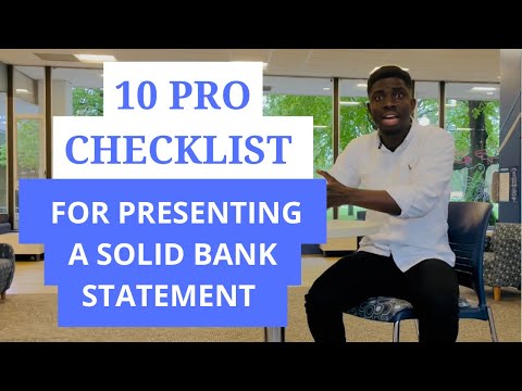 10 Pro Checklist for Presenting a Solid Bank Statement to Avoid Being Denied Your F1VISA #f1VISA🇺🇸