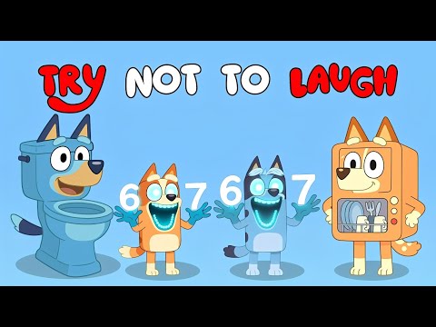 BLUEY TRY NOT TO LAUGH😂- Full-on Goof Mode