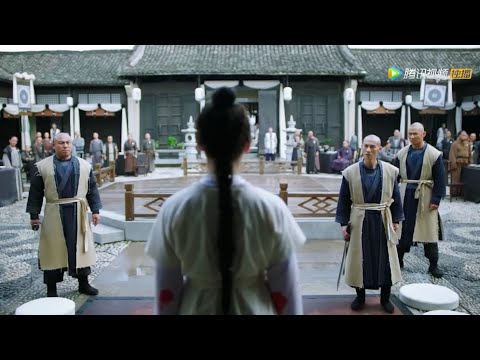 Martial arts masters look down on the girl, but she defeats them all, dominating the arena.