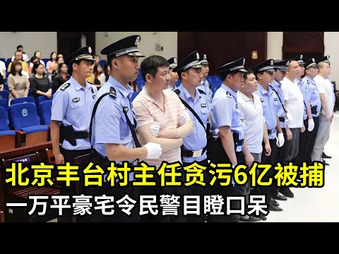 北京丰台村主任贪污6亿被捕!一万平豪宅奢华程度令民警目瞪口呆!被判无期后村民放炮庆祝!