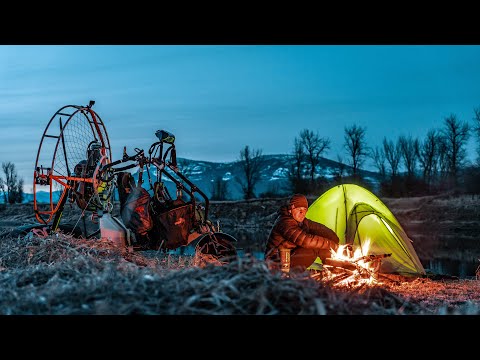 Winter Fly Camping With My Trike! It Got COLD!!!