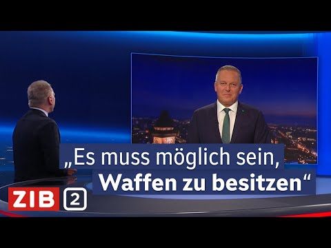 Mario Kunasek (FPÖ) zu Waffengesetzen und Regierungsklausur | ZIB2 vom 03.09.2025