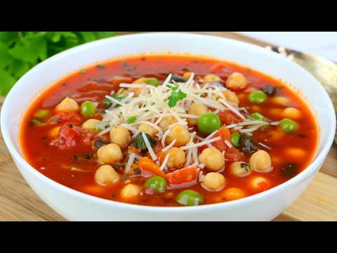 Jeder verlangt nach mehr! Köstliche Kichererbsen Suppe, die Sie vom ersten Löffel an überzeugt!