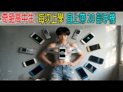 奇葩高中生，每次上學，身上帶20部手機！老師都蒙了