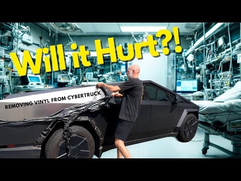 Will it HURT?! - Removing Vinyl from Tesla CYBERTRUCK!