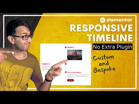 Create a Responsive Timeline | Elementor | No Plugins | No Code | Wordpress Tutorial
