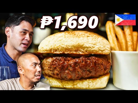 ₱20 vs. ₱1,690 Burger in Manila🇵🇭 (Palengke vs. Luxury)