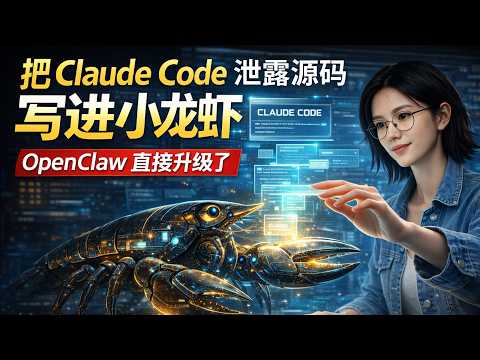把 Claude Code 的泄露框架写进小龙虾，我把 OpenClaw 直接升级了一遍