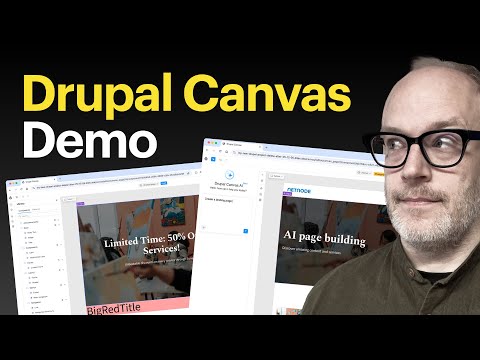 Drupal Canvas Demo - watch out WordPress/Webflow/Squarspace/Wix developers