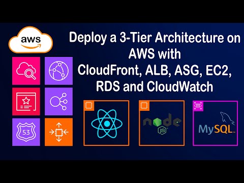 Deploy a Production-Grade 3-Tier Architecture on AWS | CloudFront, ALB, ASG, EC2, RDS, CloudWatch