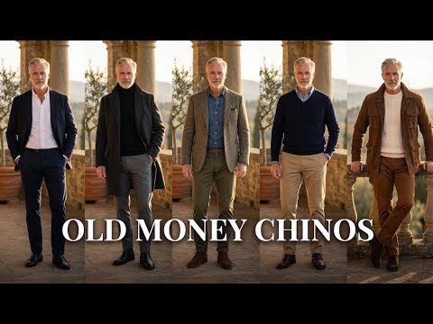 5 Essential Chino Colors Every Man Should Own for QUIET LUXURY | Old money outfits