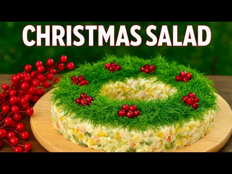 This Christmas Salad Went VIRAL 🎄🥗 | Creamy Chicken & Egg Holiday Salad