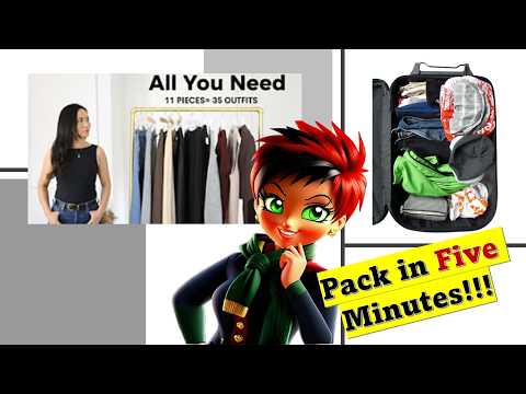 11 Pieces = 35 Outfits?! Flight Attendant Reacts + REAL Packing Guide