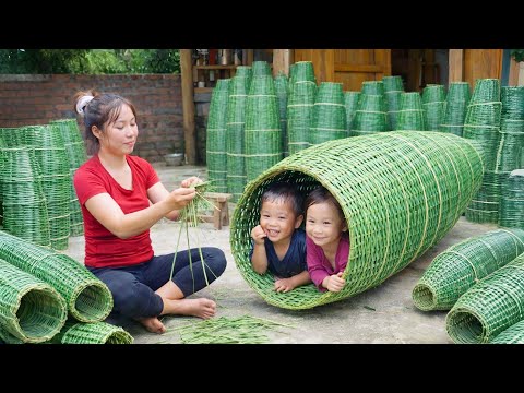 Harvesting dragon fruit, grapefruit, papaya from the orchard to sell at the market, catching fish