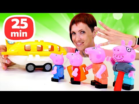 Свинка Пеппа летит на море и собирает дом - Сборник видео для детей Капуки Кануки