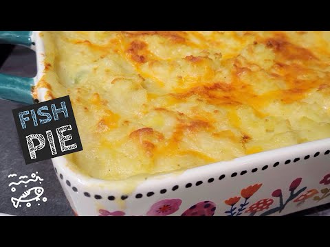 Old School Fish Pie | Classic British Recipe | Salmon, Cod with Mashed Potato Topping #schooldinners