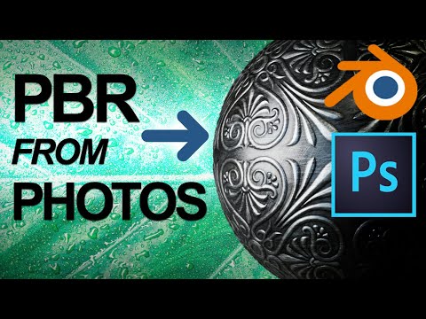 How To make PBR Textures | Photoshop & Blender Beginner Tutorial
