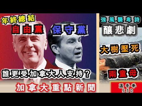 明報溫哥華530 12月16日|自由黨 保守黨年終總結 誰更受加拿大人歡迎？|強風襲卑詩釀悲劇 大樹壓死兩童母|卑詩司機瘋狂駕駛全程直擊 警空陸兩路大追捕|加拿大新聞|明報五點半新聞直大播