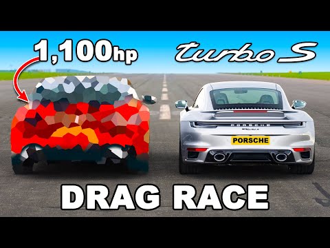 Porsche 911 Turbo S v 1,100hp Supercar Killer: DRAG RACE