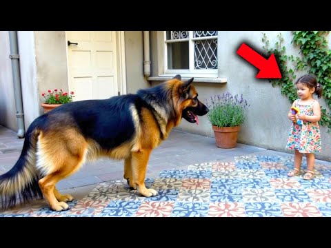 Una Niña Rescató A Un Pastor Alemán En El Mercado… La Reacción Del Perro Hizo Llorar A Todos