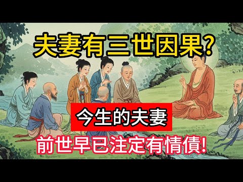 夫妻有三世因果?今生的夫妻，前世早已注定有情債！#佛學 #正能量 #菩提解脫道 #佛教文化 #佛教故事 #人生感悟