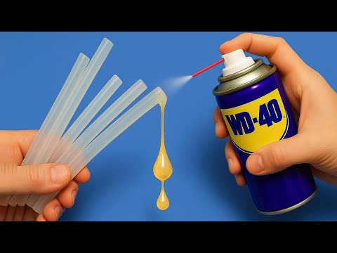 99% of People Don’t Know This! Spray WD-40 on Hot Glue and Repair Any Plastic Crack in Your Home!